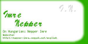 imre nepper business card